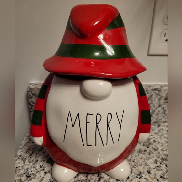 Rae Dunn Holiday Rae Dunn Merry Gnome Cookie Jar Poshmark